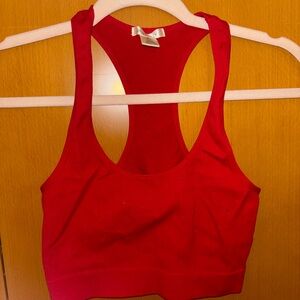 Red Women's Racerback Sports Bra